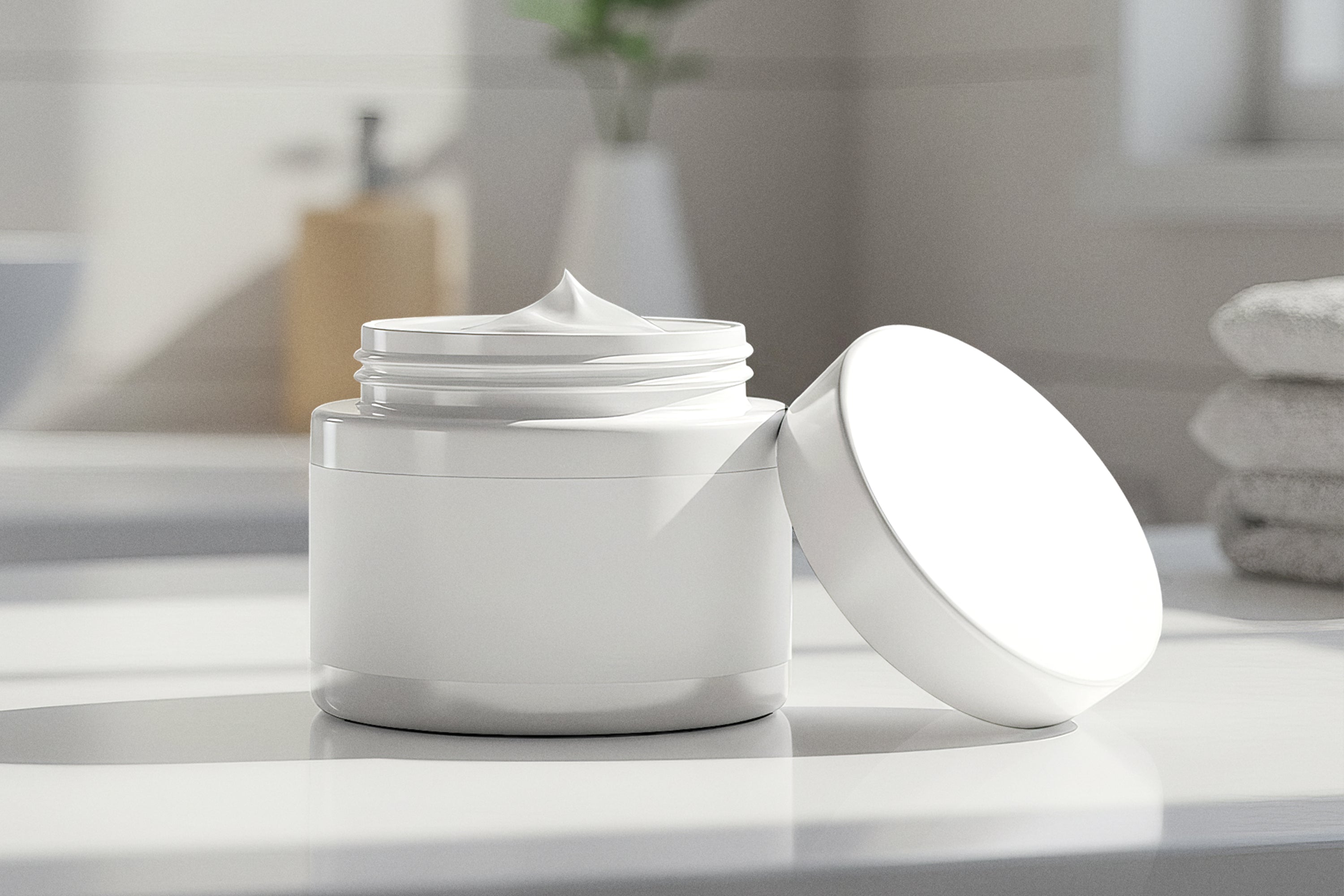 Free Cosmetic Jar Mockup