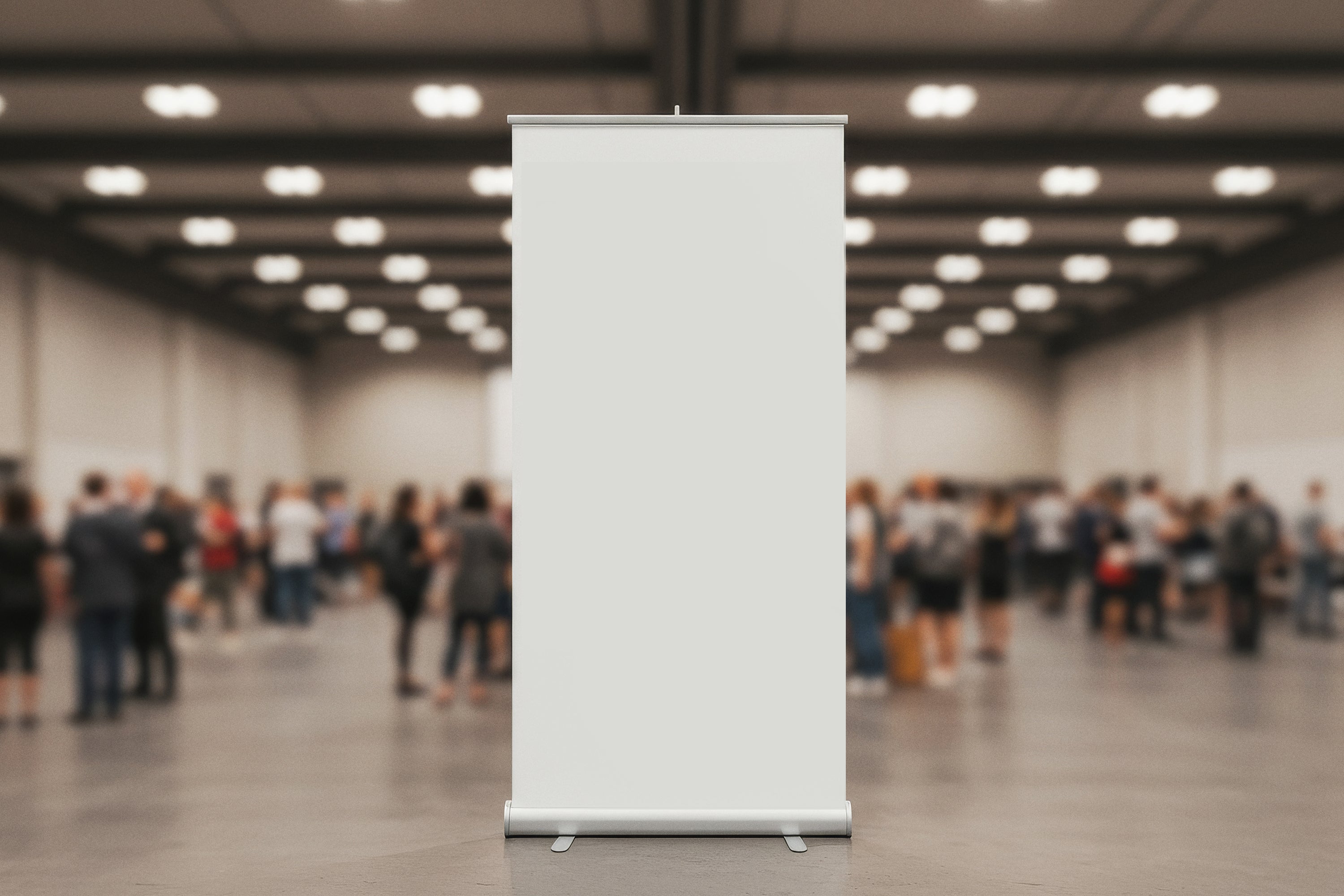 Free Event Roll-Up Banner Mockup