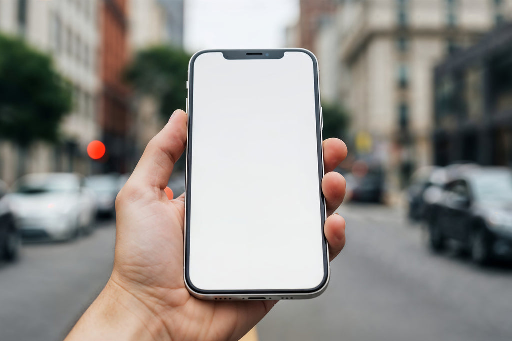 Free Smart Phone in Hand Mockup
