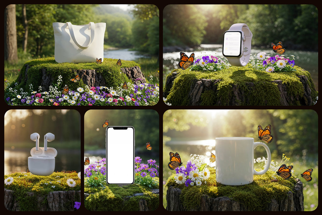 Premium Nature Harmony Collection Mockups