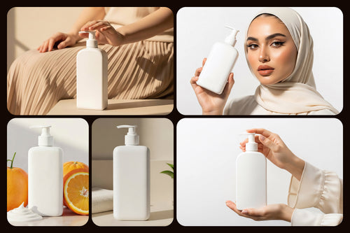 Premium Sunscreen Bump Bottle Collection Mockups