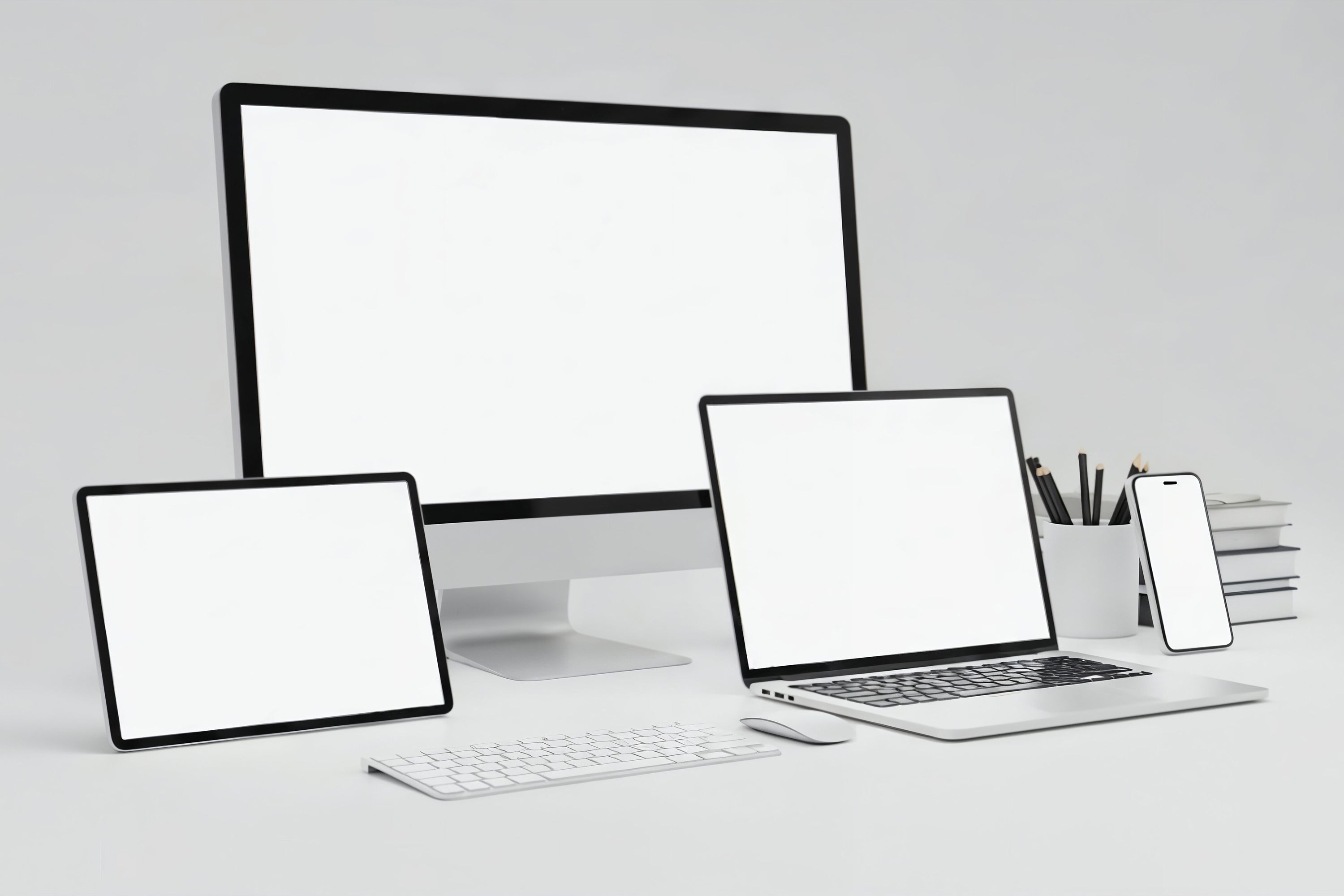 Free Multi Device Workspace Mockup