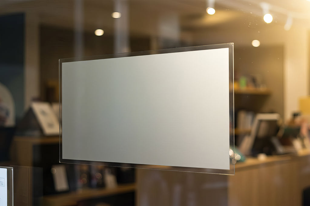 Free Glass Door Vinyl Decal Mockup