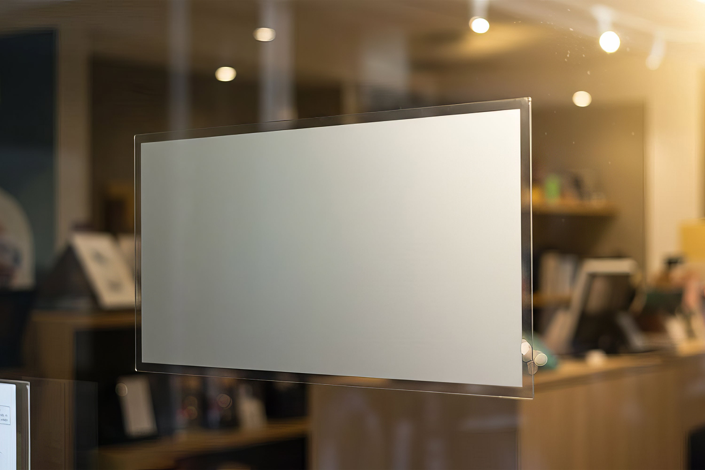 Free Glass Door Vinyl Decal Mockup